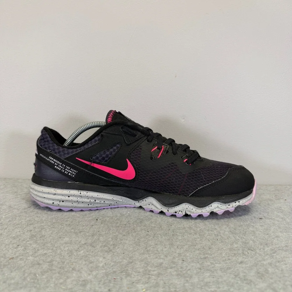 Nike Juniper Trail Running Shoes Womens Size 8.5 Black Pink Purple CW3809-014